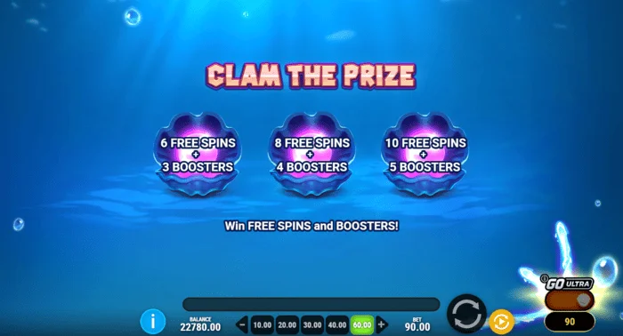 Manta Mayhem – wybór muszli w Clam The Prize